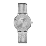 Guess Quartz Silver Dial Willow Stainless Steel Mesh Bracelet Watch For Women - W0836L2