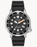 Citizen Eco Drive Pro Master Diver Black Dial Black Steel Strap Watch For Men - BN0150-28E