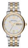 Marc Jacobs Fergus Gold Dial Two Tone Stainless Steel Watch for Women - MBM8652