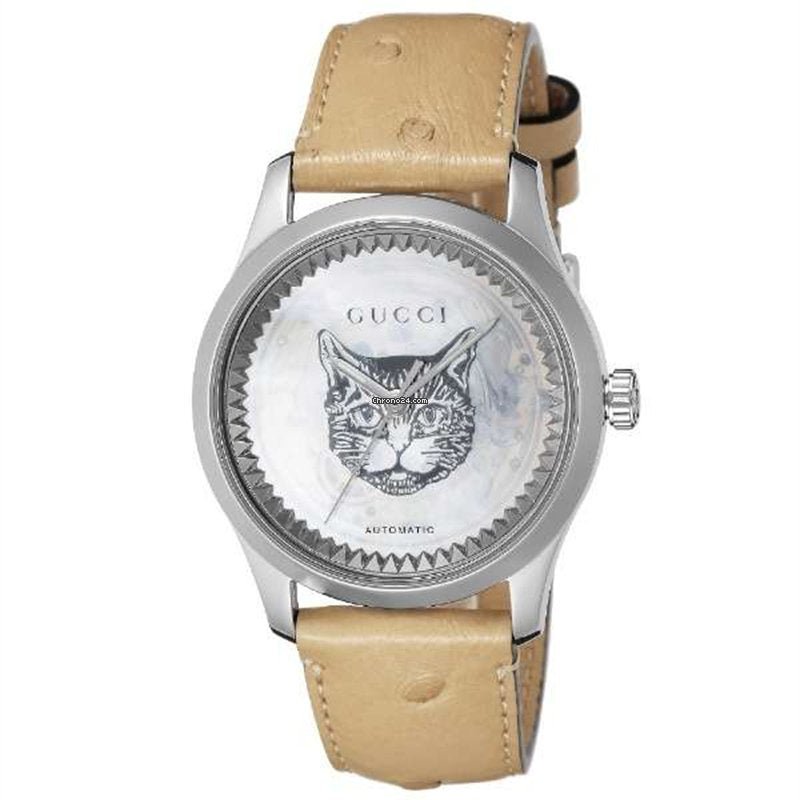 Gucci G Timeless Mother of Pearl Dial Automatic Watch For Women - YA1264112