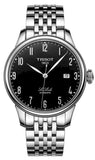 Tissot T Classic Powermatic 80 Black Dial Silver Steel Strap Watch For Men - T41.1.483.52