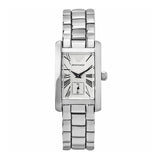 Emporio Armani White Dial Silver Stainless Steel Watch For Women - AR0146