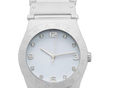 Marc Jacobs Amy White Dial Silver Stainless Steel Strap Watch for Women - MBM8518