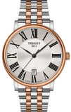 Tissot T Classic Carson Premium Silver Dial Two Tone Steel Strap Watch For Men - T122.410.22.033.00