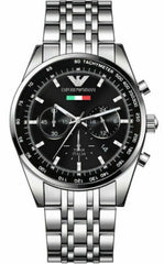 Emporio Armani Men's Team Italia Chronograph Watch Steel AR5983 – Watches &  Crystals