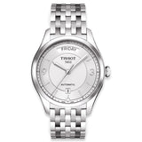 Tissot T Classic T One Automatic Silver Dial Silver Steel Strap Watch For Men - T038.430.11.037.00