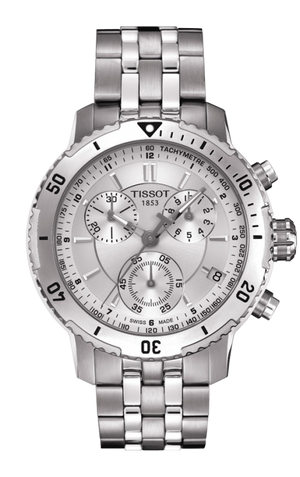 Tissot PRS 200 Chronograph Silver Dial Watch For Men - T067.417.11.031.00