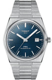 Tissot PRX Powermatic 80 Blue Dial Silver Steel Strap Watch For Men - T137.407.11.041.00