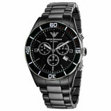 Emporio Armani Black Ceramic Chronograph Black Dial Watch For Men - AR1421