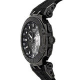 Tissot T Race Chronograph Anthracite Black Dial Black Silicone Strap Watch For Men - T115.417.37.061.03