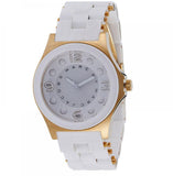 Marc Jacobs Pelly White Dial White Silicone Strap Watch for Women - MBM2526