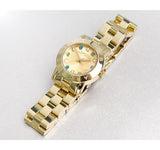 Marc Jacobs Amy Dexter Gold Dial Gold Stainless Steel Strap Watch for Women - MBM3218