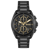 Hugo Boss Volane Black Dial Black Steel Strap Watch for Men - 1513950