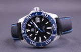 Tag Heuer Aquaracer Calibre 5 Automatic Black Dial Black Nylon Strap Watch for Men - WAY211B.FC6363