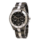 Marc Jacobs Blade Black Dial Two Tone Stainless Steel Strap Watch for Women - MBM3179