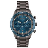 Hugo Boss Santiago Blue Dial Grey Steel Strap Watch for Men - 1513863