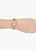 Fossil Tailor Rose Gold Dial Rose Gold Steel Strap Watch for Women - ES4264