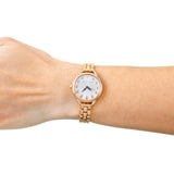 Marc Jacobs Betty White Dial Rose Gold Stainless Steel Strap Watch for Women - MJ3496