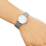 Marc Jacobs Roxy White Dial Silver Steel Strap Watch for Women - MJ3525