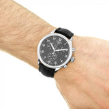 Tissot Chrono XL Classic Black Dial Black Leather Strap Watch For Men - T116.617.16.057.00