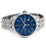 Hugo Boss Jet Blue Dial Silver Steel Strap Watch for Men - 1513384