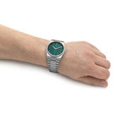 Tissot PRX Green Dial Silver Steel Strap Watch For Men - T137.410.11.091.00