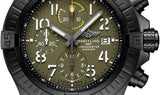 Breitling Avenger Chronograph 45mm Green Dial Green Nylon Strap Watch for Men - V13317101L1X1