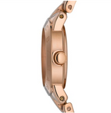 Marc Jacobs Mini Amy White Dial Rose Gold Stainless Steel Strap Watch for Women - MBM3078