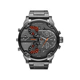 Diesel Mr Daddy 2.0 Chronograph Grey Dial Grey Steel Strap Watch For Men - DZ7315