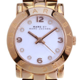 Marc Jacobs Mini Amy White Dial Rose Gold Stainless Steel Strap Watch for Women - MBM3078