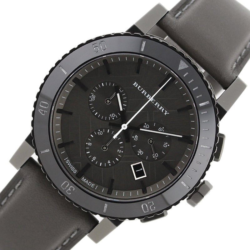Burberry Men's Swiss Chronograph Gray Ion Steel 42mm Men's Watch