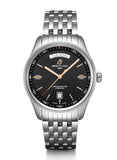 Breitling Premier Automatic 40mm Day & Date Black Dial Silver Steel Strap Mens Watch - A45340241B1A1