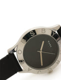 Marc Jacobs Blade Black Dial Black Leather Strap Watch for Women - MBM1211