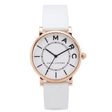 Marc Jacobs Roxy White Dial White Leather Strap Watch for Women - MJ1561