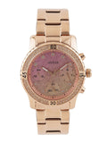 Guess Confetti Pink Dial Rose Gold Stainless Steel Watch For Women - W0774L3