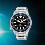 Citizen Promaster Fugu Limited Edition Diver's 200m Automatic Black Dial Silver Steel Strap Watch For Men - NY0098-84E