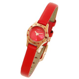 Marc Jacobs Blade Red Dial Red Leather Strap Watch for Women - MBM1343