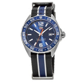 Tag Heuer Formula 1 Quartz Blue Dial Two Tone NATO Strap Watch for Men - WAZ1010.FC8197