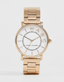 Marc Jacobs Roxy White Dial Rose Gold Stainless Steel Strap Watch for Women - MJ3523