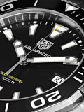 Tag Heuer Aquaracer Black Dial Silver Steel Strap Watch for Men - WAY111A.BA0928
