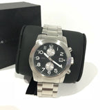 Marc Jacobs Larry Black Dial Silver Stainless Steel Strap Watch for Men - MBM5050