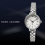 Marc Jacobs Sally White Dial Silver Stainless Steel Watch for Women - MBM8642