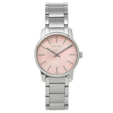 Calvin Klein City Pink Mother of Pearl Dial Stainless Steel Strap Watch For Women - K2G2314E