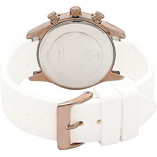 Guess Catalina White Dial White Silicon Strap Watch For Women - W0562L1