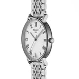 Tissot T Classic Everytime White Dial Silver Mesh Bracelet Watch For Men - T109.410.11.033.00