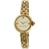 Marc Jacobs Courtney White Dial Gold Stainless Steel Strap Watch for Women - MJ3457