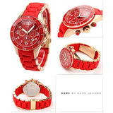 Marc Jacobs Rock Red Dial Red Stainless Steel Strap Watch for Women - MBM2577