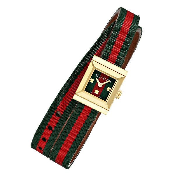 Gucci G-Frame Multicolored Red and Green Dial Watch For Women - YA128527