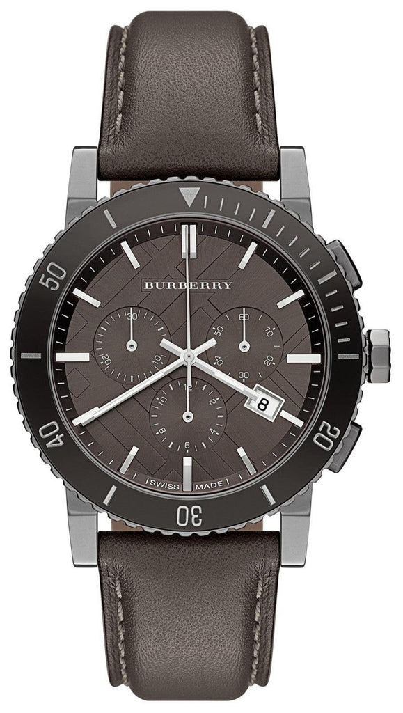 Grey burberry watch Clearance