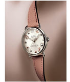 Coach Tatum White Dial Pink Leather Strap Watch For Women - 14502799